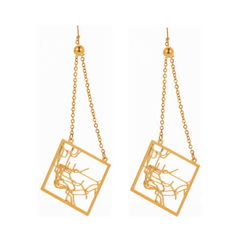 custom map jewelry wholesale website personalised photo earrings in gold bulk suppliers
